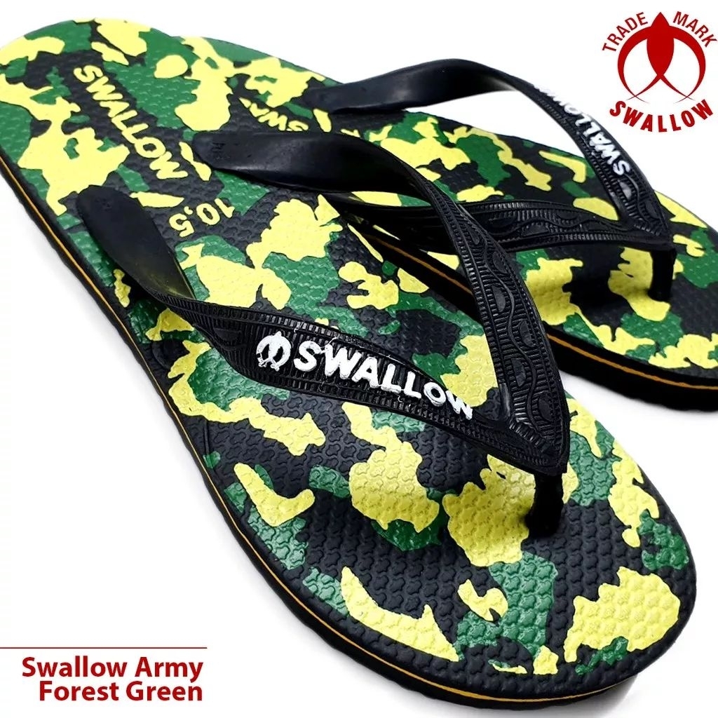 Sandal jepit swallow Army/ sandal swallow