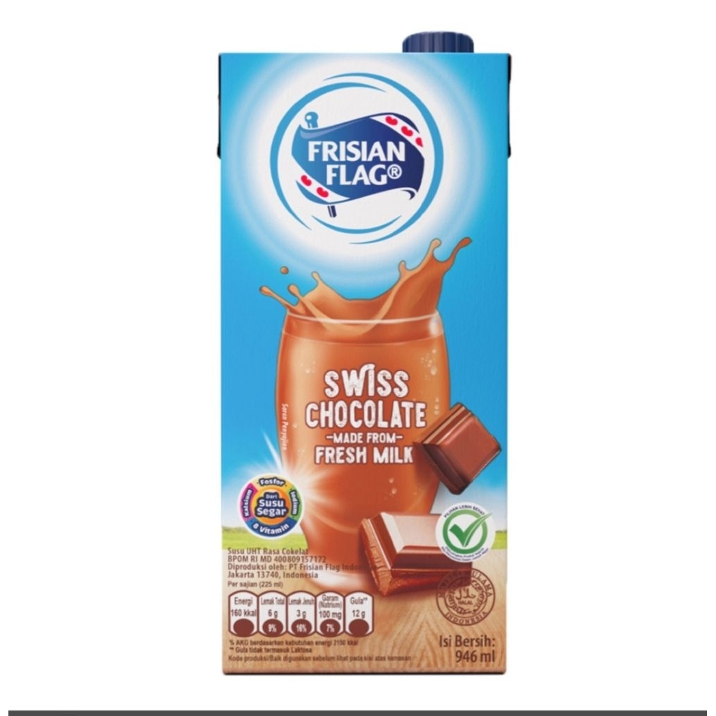 Frisian Flag Susu UHT Cokelat Kotak 946 ml