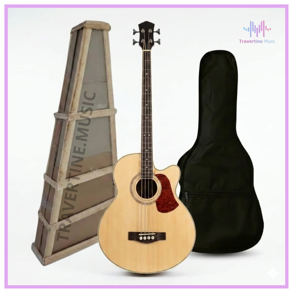 Bass Akustik Cort Cutway Elektrik Neck Maple High Quality