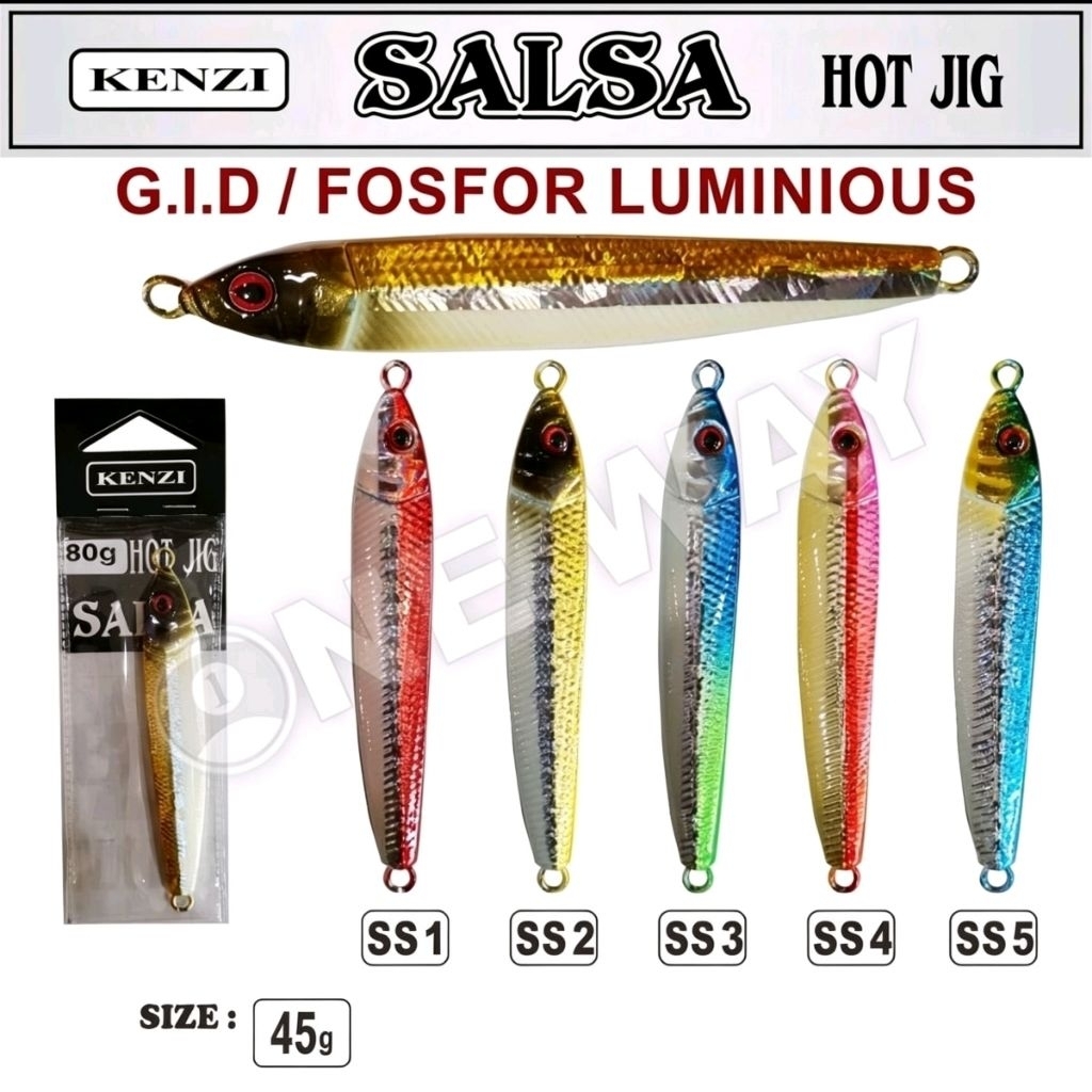 umpan pancing metal jig Kenzi Salsa 45 gram