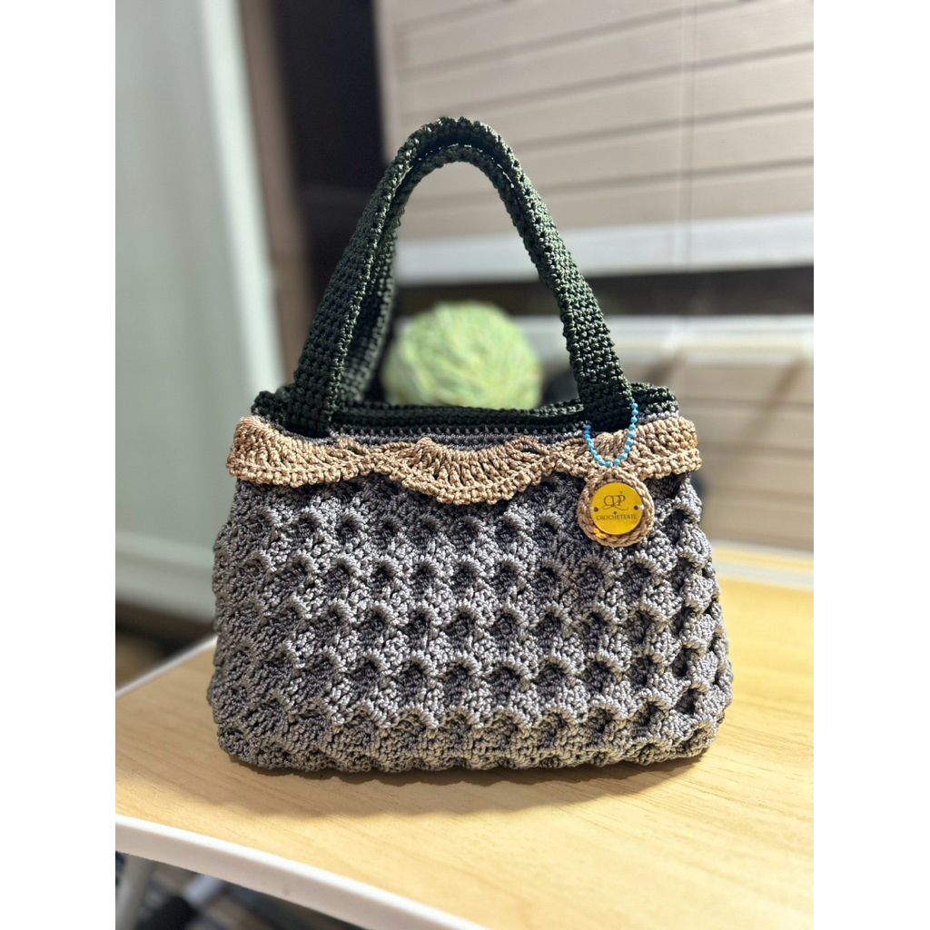 Tas rajut | Kania hand bag Grey