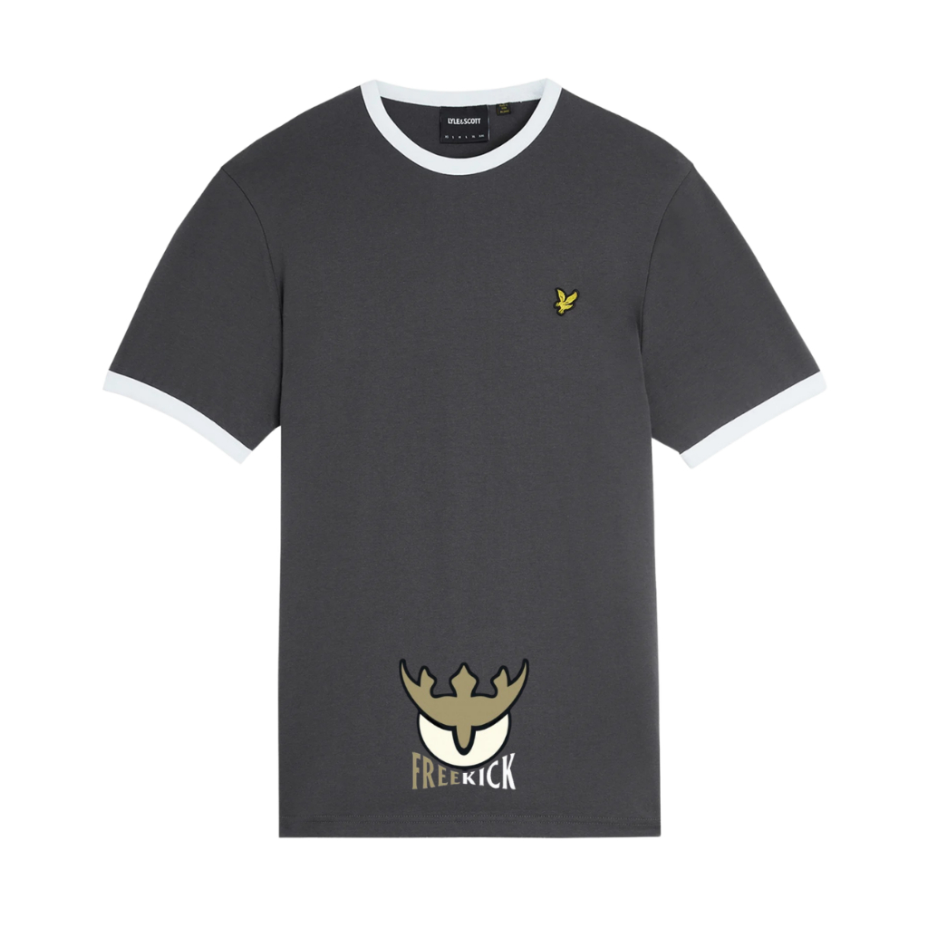 LYLE AND SCOTT RINGER TEE GREYSTONE ORIGINAL
