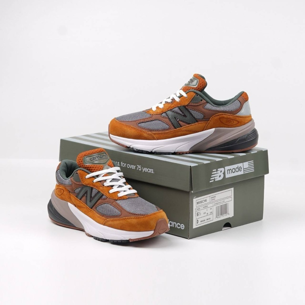 ( BDGSNKRS ) Sepatu New Balance 990 v6 Carhartt Brown