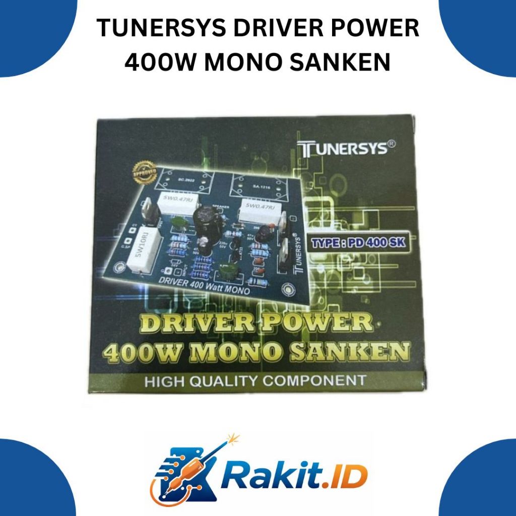 Driver Power Amplifier 400W Mono Sanken Tunersys Kit OCL Audio High Power