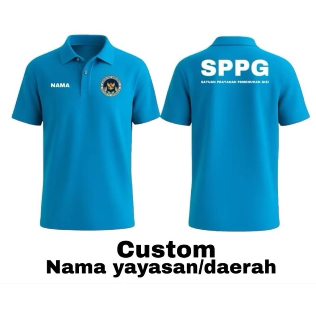 Kaos sppg lengan pendek/mbg program mbg viral
