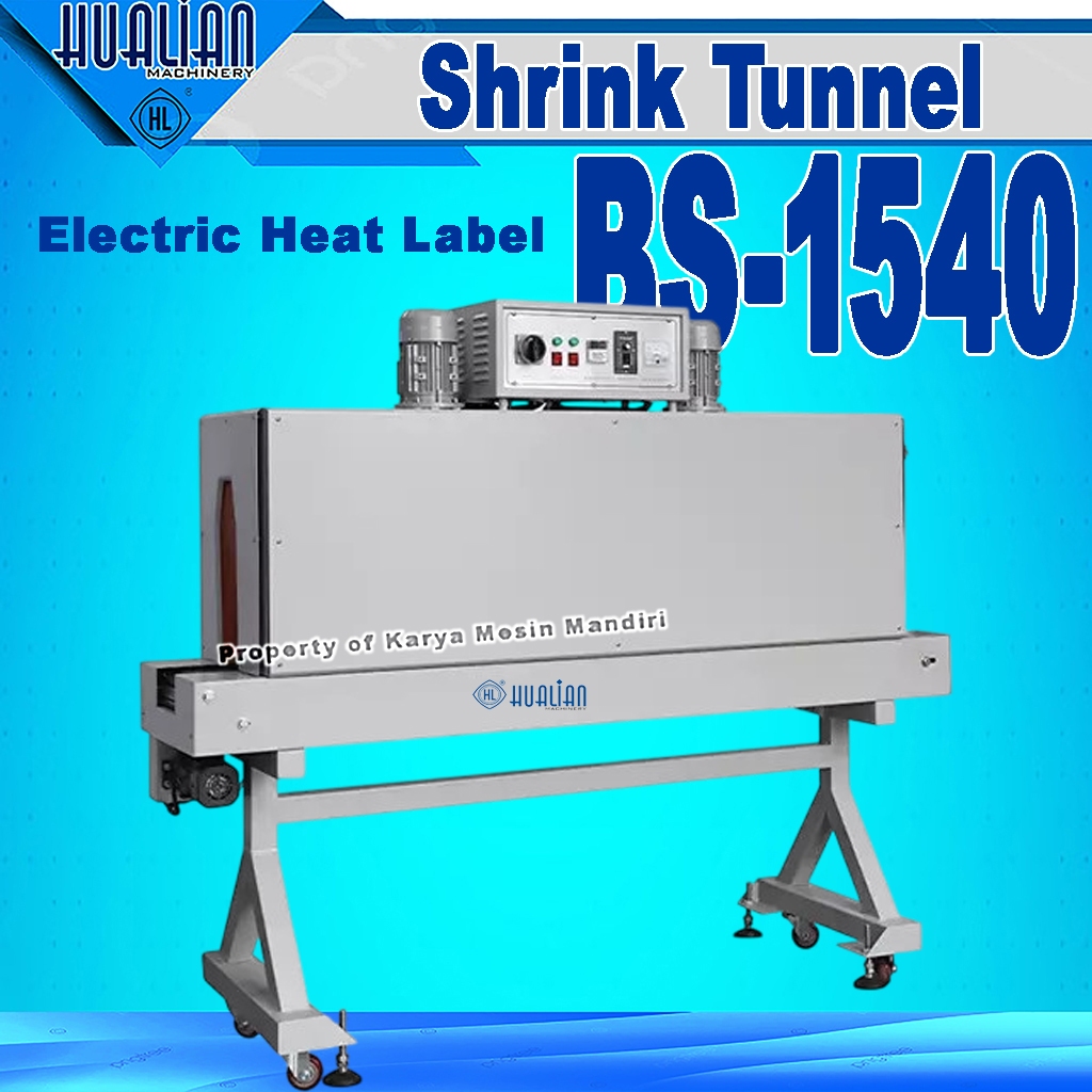 mesin penyusut plastik label botol / Automatic Electric Heat Label Shrink Tunnel BS-1540