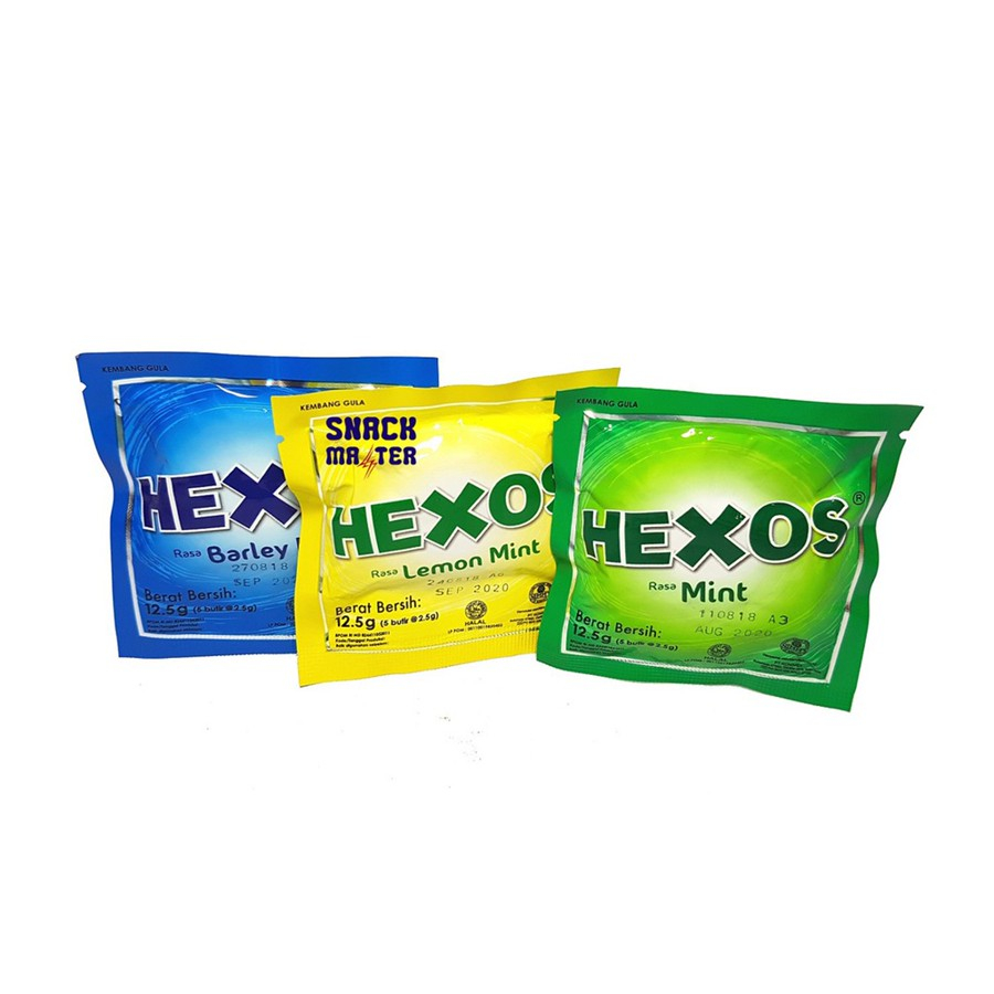 Mini Hexos Permen Mint - Netto 12.5 gr