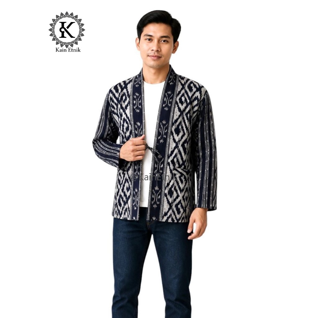 Kimono Tenun / Blazer Tenun Pria Wanita - Kain Etnik