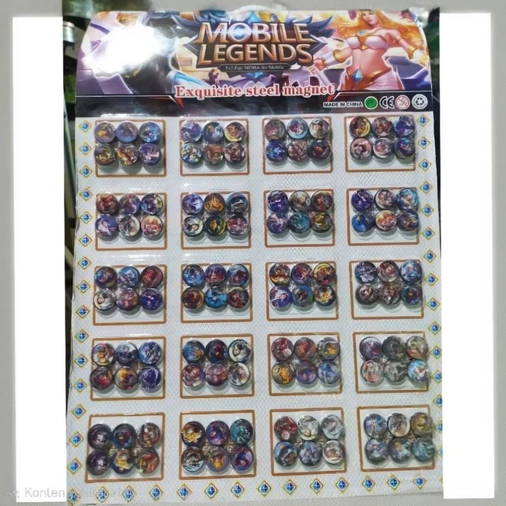 Grosir mainan anak magnet karakter magnet kancing