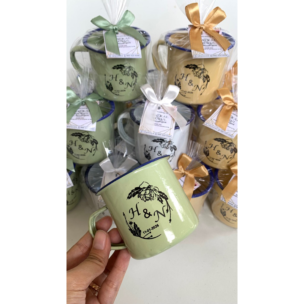 sample souvenir gelas enamel