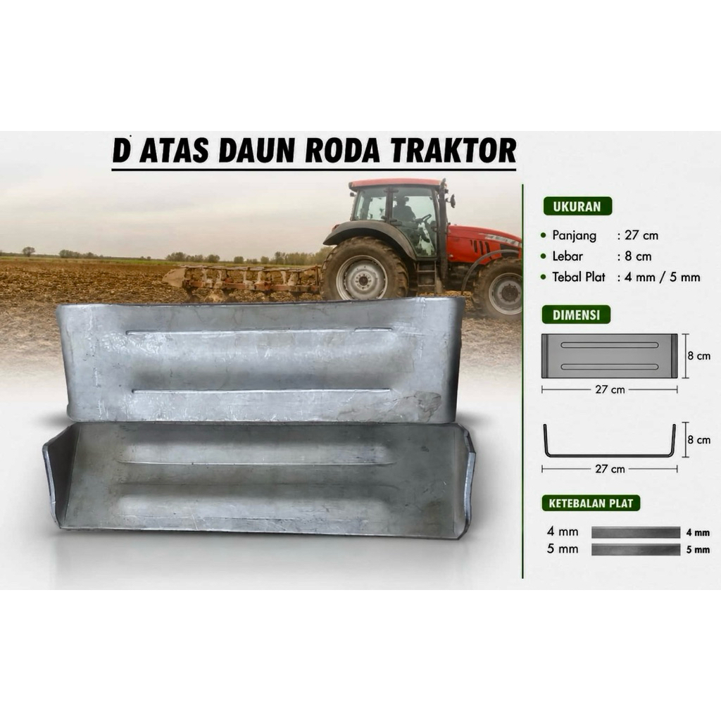daun roda traktor G1000, boxer yanmar quick
