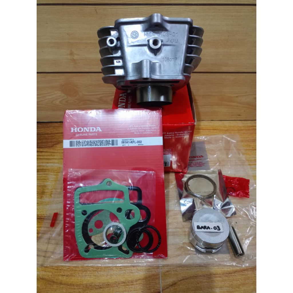blok seher komplit KFM supra fit new/old supra fit x revo lama 100cc
