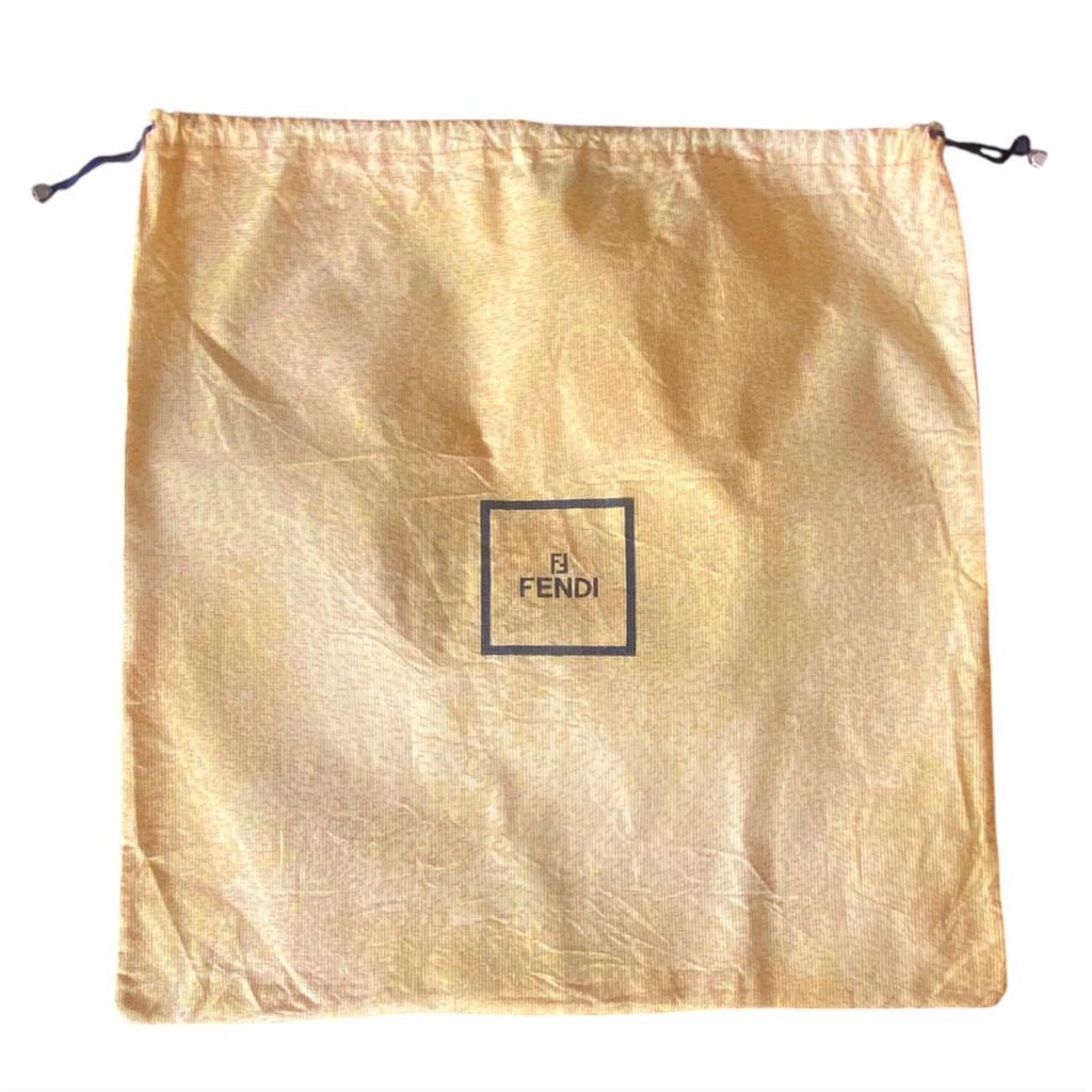 Vintage Fendi Yellow Dust Bag Large 48 x 48