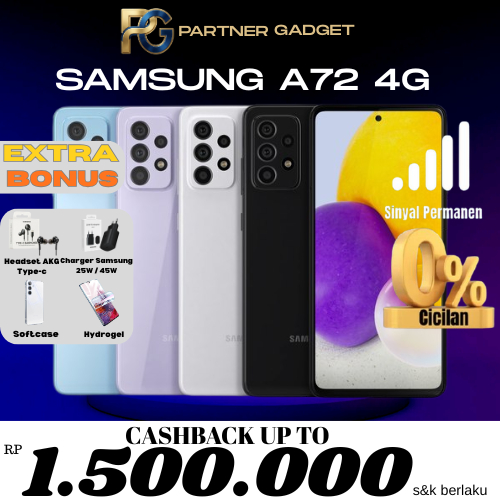Samsung Galaxy A72 SEIN 256GB 128GB Second Resmi Indonesia