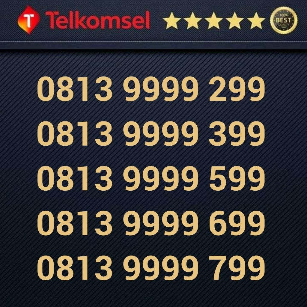 Kartu Perdana SIMPATI 11 DIGIT - Nomor Cantik - 9999 299 9999 399 9999 599 9999 699 9999 799