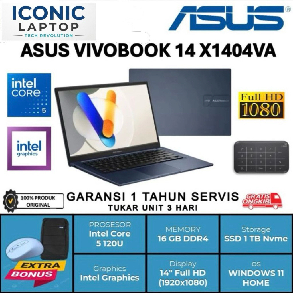 ASUS VIVOBOOK 14 X1404VA INTEL i5