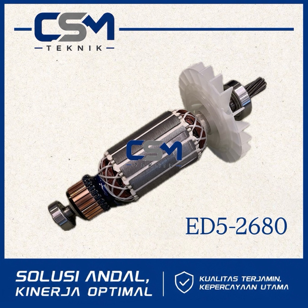 ARMATURE ANGKER MESIN ROTARY HAMMER EDON ED5-2680 ANGKER UNTUK MESIN ROTARY HAMMER EDON ED5-2680