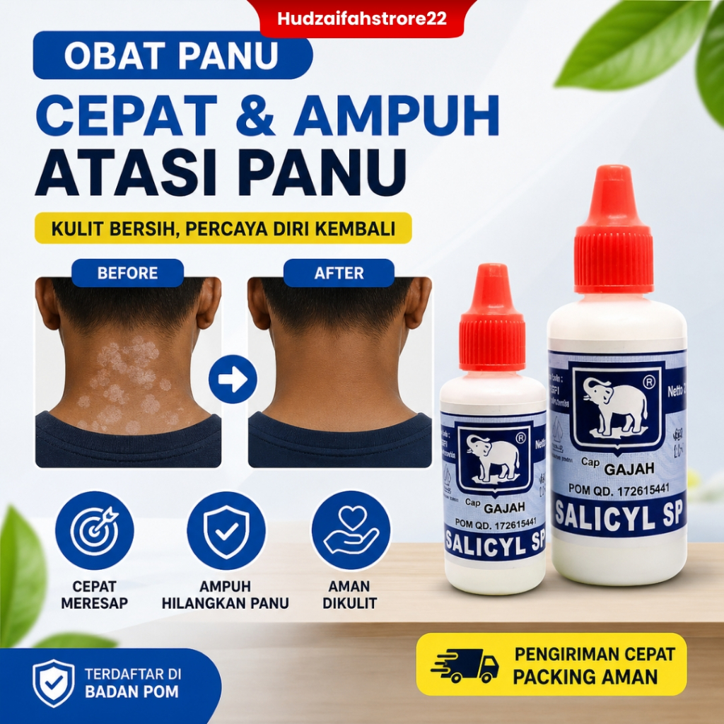 Salicyl Sp Cair 20ml Cap Gajah Obat Kurap Gatal Scabies Kadas Salep Panu Paling Ampuh 100% Cepat