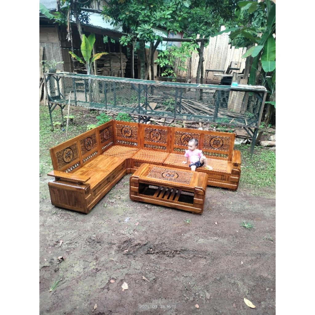 Kursi Tamu jati kursi sudut kursi minimalis kursi tamu jati jepara kursi sudut jati kursi tamu domin