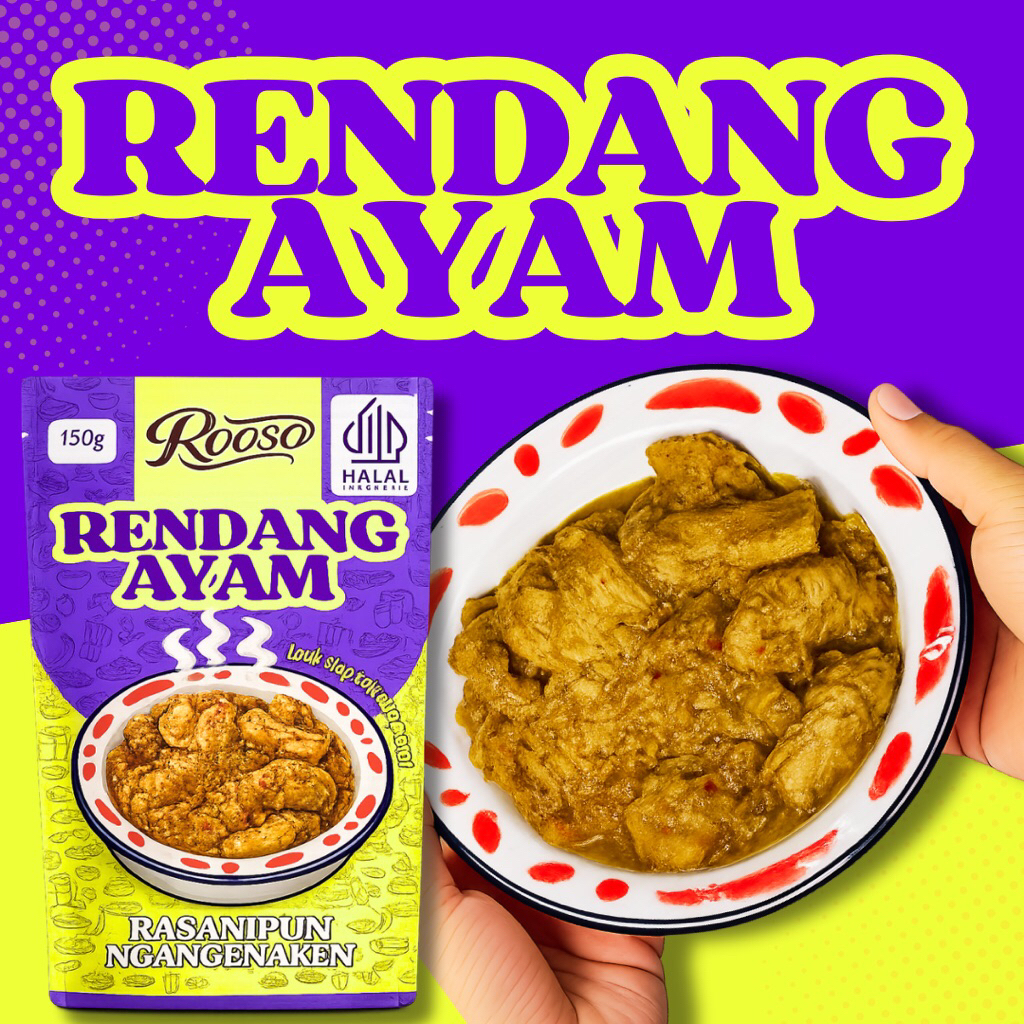 LAUK KEMASAN SIAP SAJI RENDANG AYAM 150g