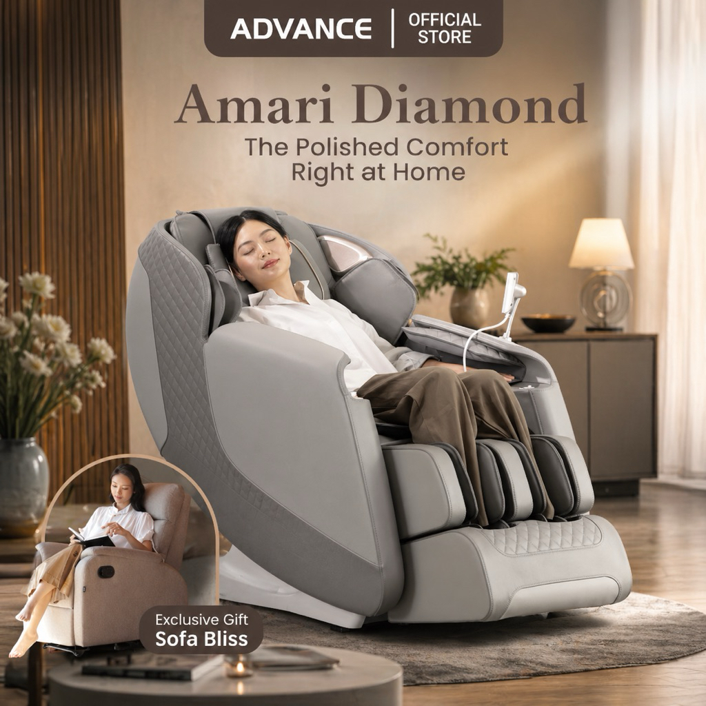 ADVANCE - AMARI DIAMOND - Kursi Pijat Advance Elektrik Terbaru - Kursi Pijat Refleksi - Kursi Pijat 