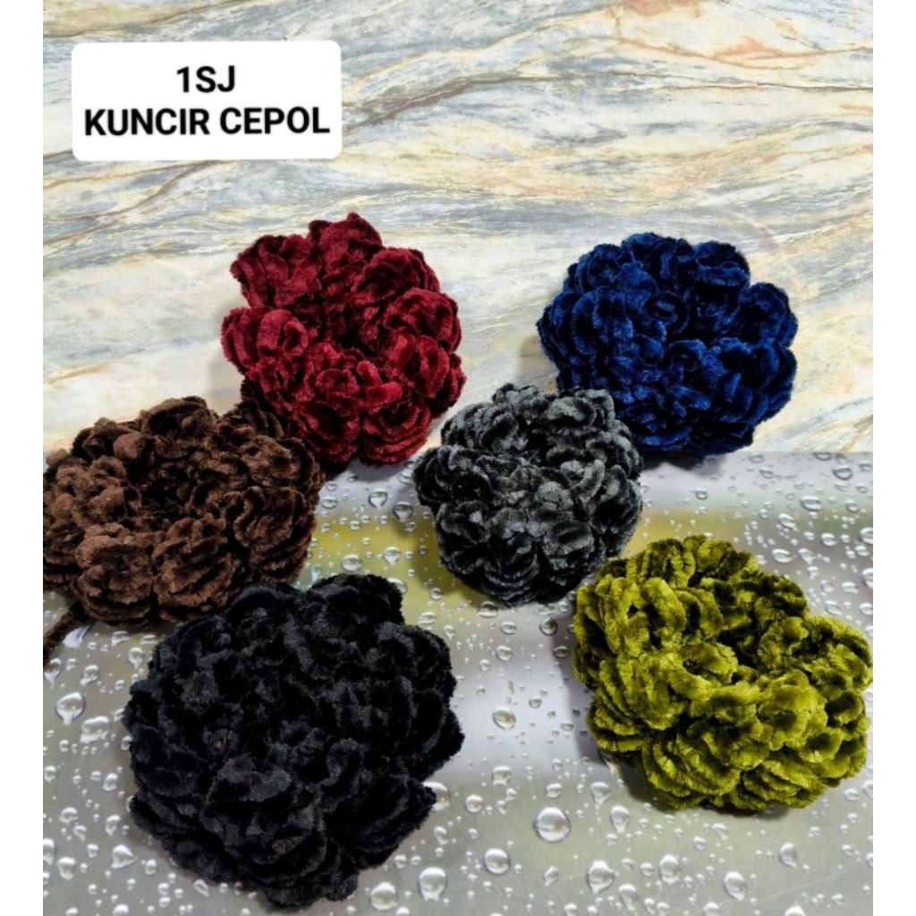 12 Pcs ikat rambut Cepol ubur ubur   sanggul cepolan warna cepol cendol