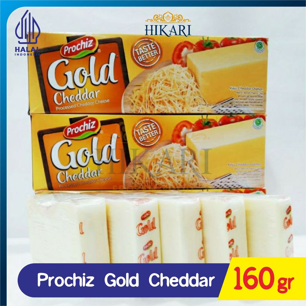 Keju Cheddar Prochiz Gold 160gr - Keju Cheddar - Prochiz Keju Cheddar