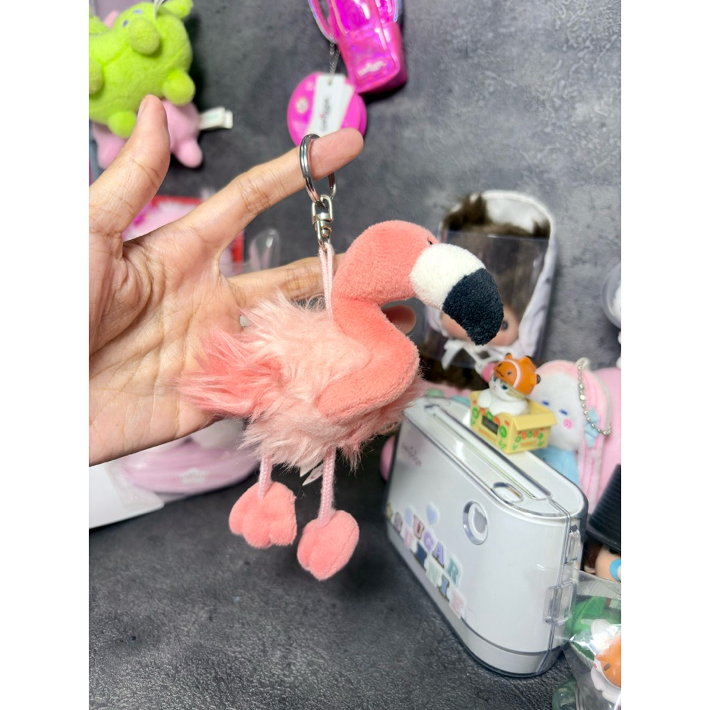 Flaminggo Nici Plushie Keychain Ganci