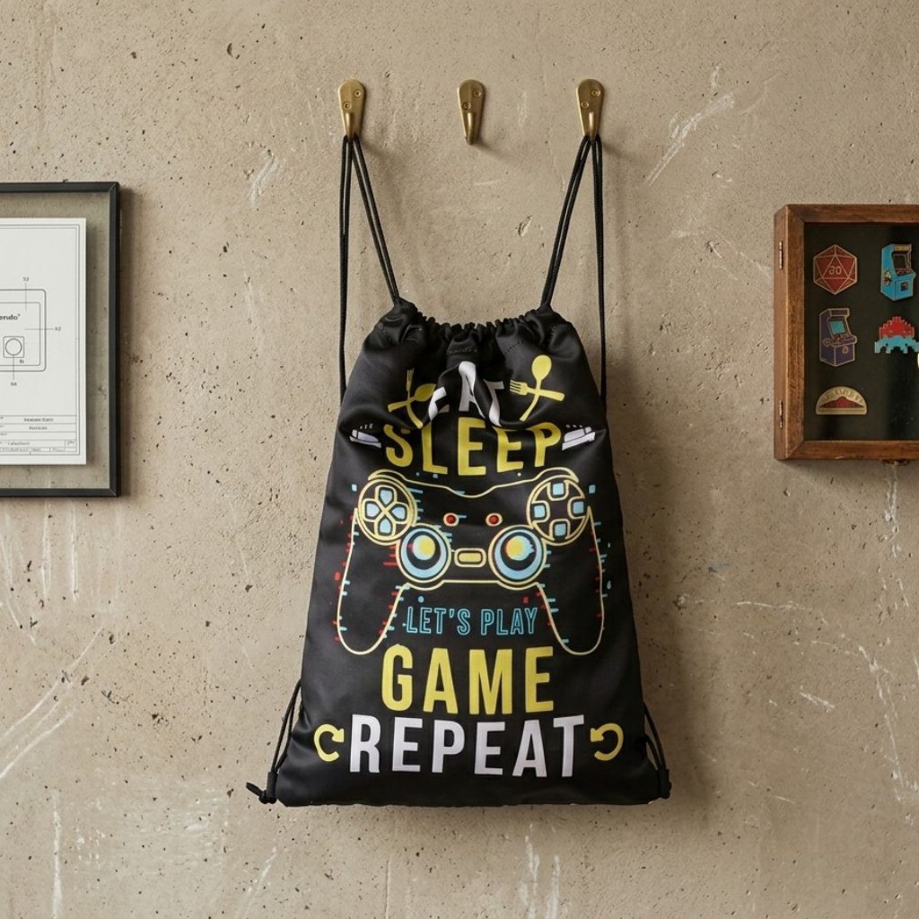 String Bag / Tas Serut Polyester Full Printing - Aesthetic & Sporty