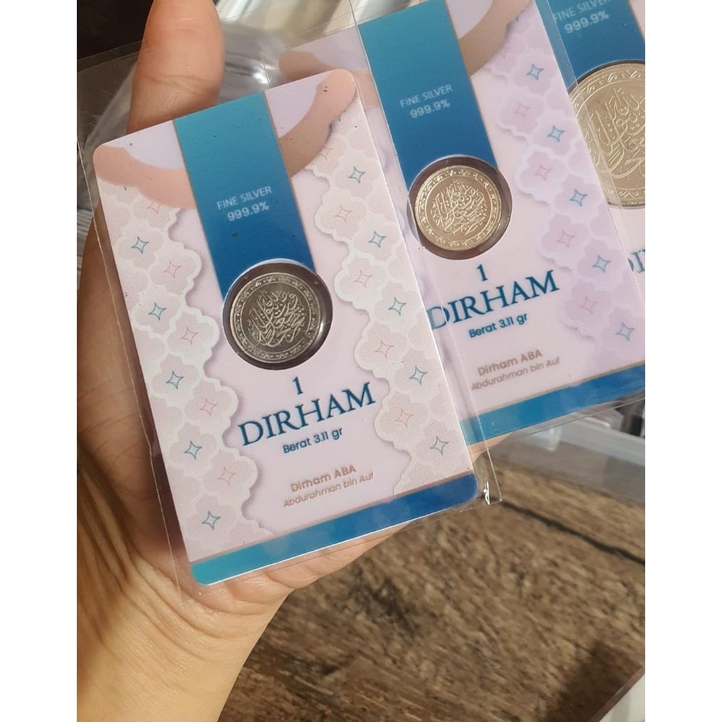 Fine Silver Perak Murni 1 Dirham 3.11 Gram 5 Dirham 15.5 Gram MiniGold