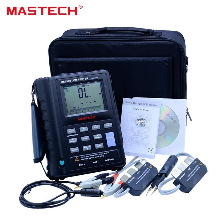 MS5308 MASTECH Portable Handheld AutoRange LCR LCD Meter 100Khz MS-5308 MASTECH MS-5308 LCR Meter MS