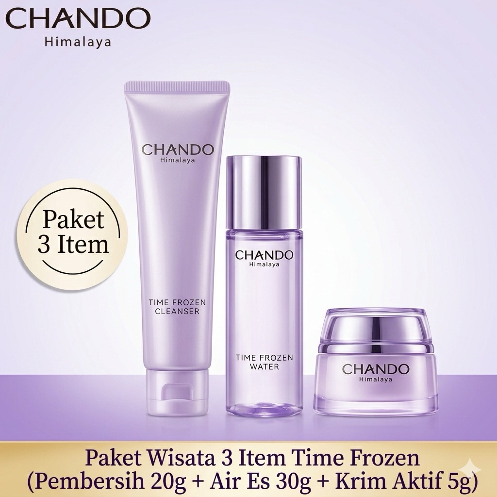 [PREORDER] Chando Time Frozen Skincare Set – Travel Size (3 pcs)