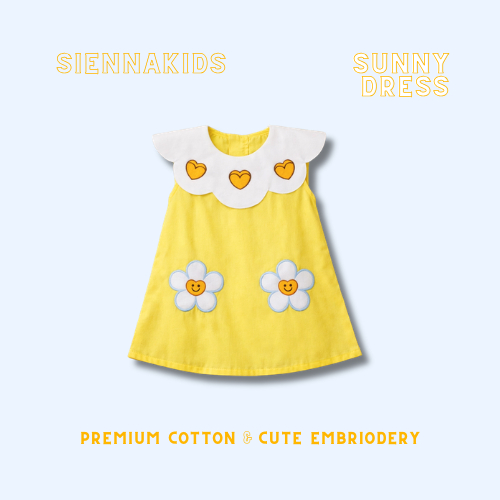 Sienna Kids - Sunny Dress Cake Series (6 Bulan - 10 Tahun ) Dress Premium Anak | Dress Katun Premium