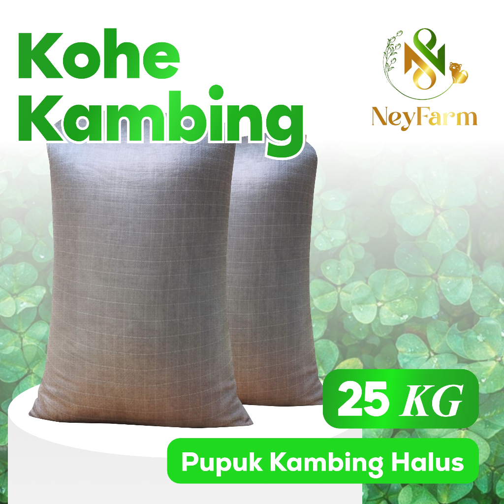 Pupuk Kandang KOHE Kambing Halus Berat 25kg Untuk Media Tanam