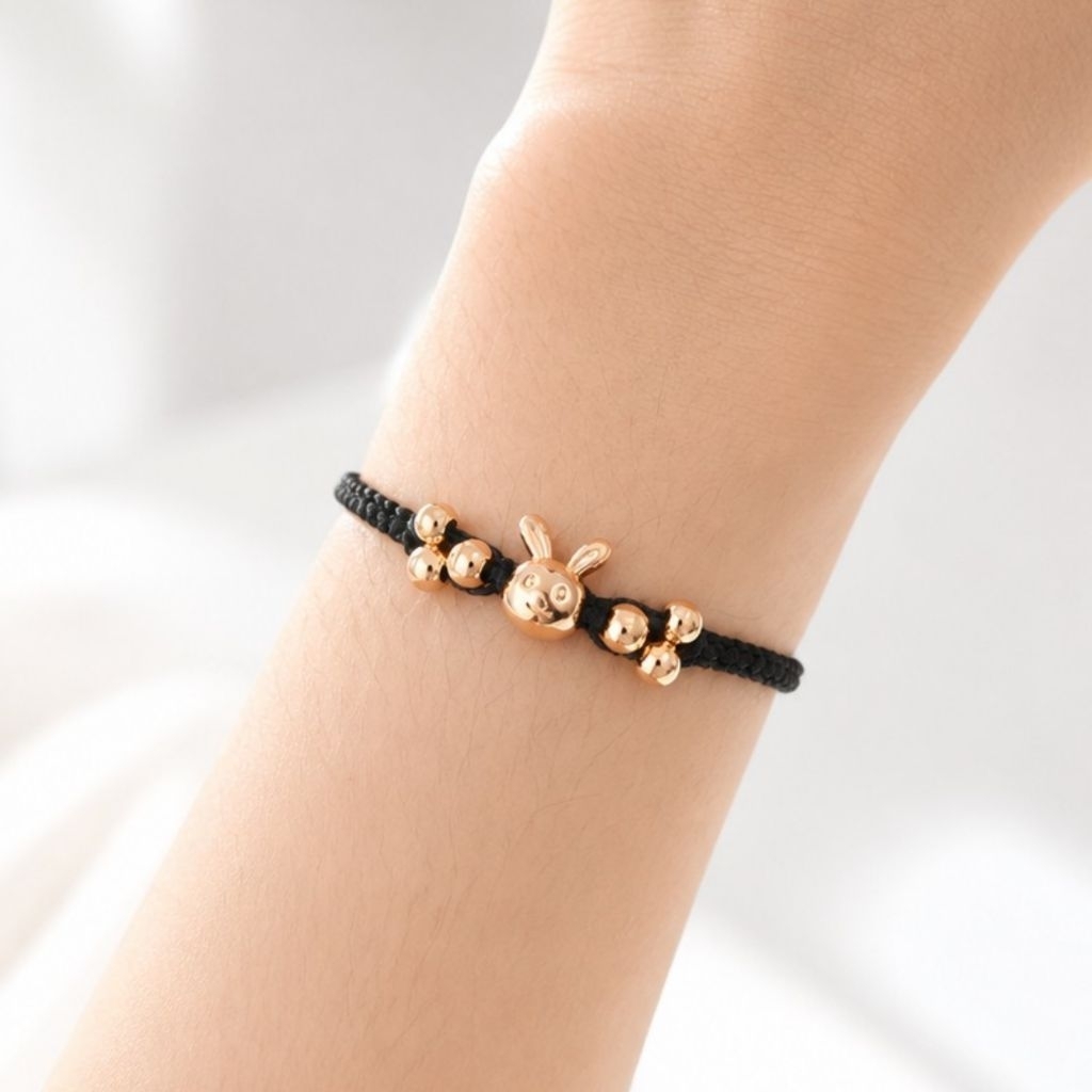Gelang Emas Bunny 6 Boba Kepang - Toko Emas Gadjah