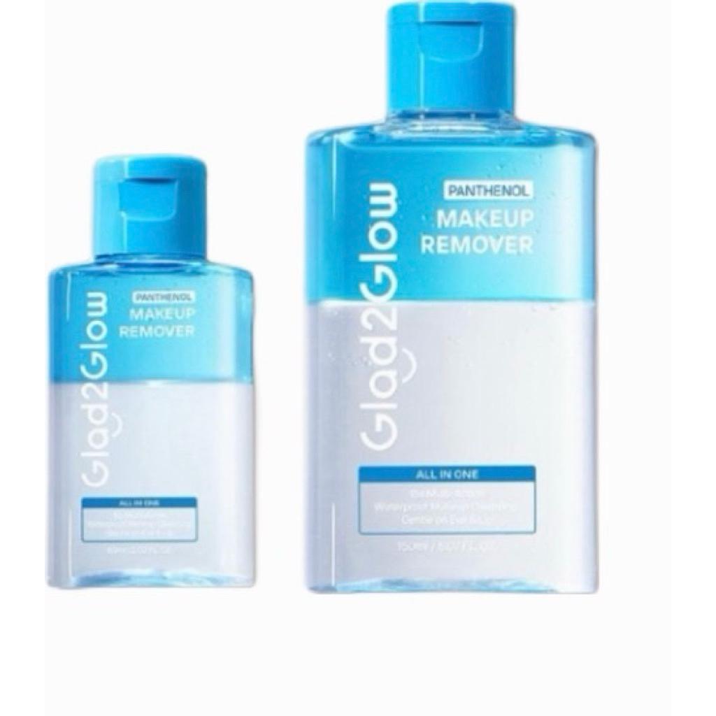 Glad2Glow G2G Panthenol All In One Makeup Remover 60ml / 150ml Pembersih Makeup Waterproof Penghapus