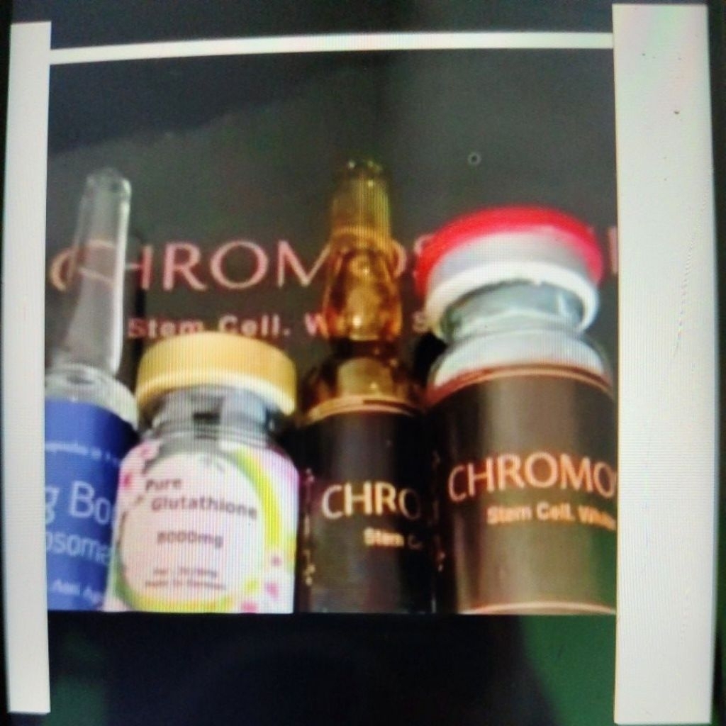 paket whitening pure glutation pink stem cell original booster whitening cromosom