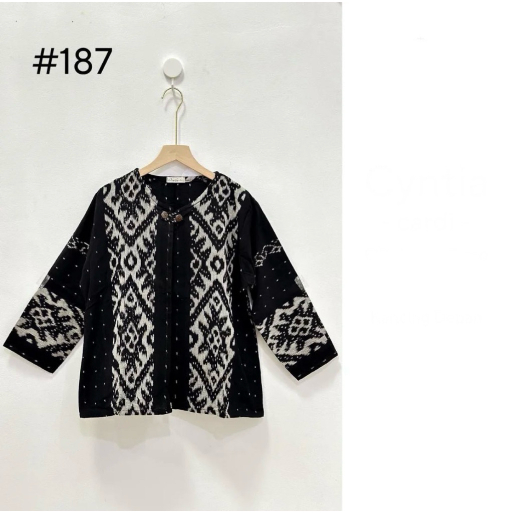 outer tenun wanita, outer batik tenun wanita, outer batik tenun kerja kantor