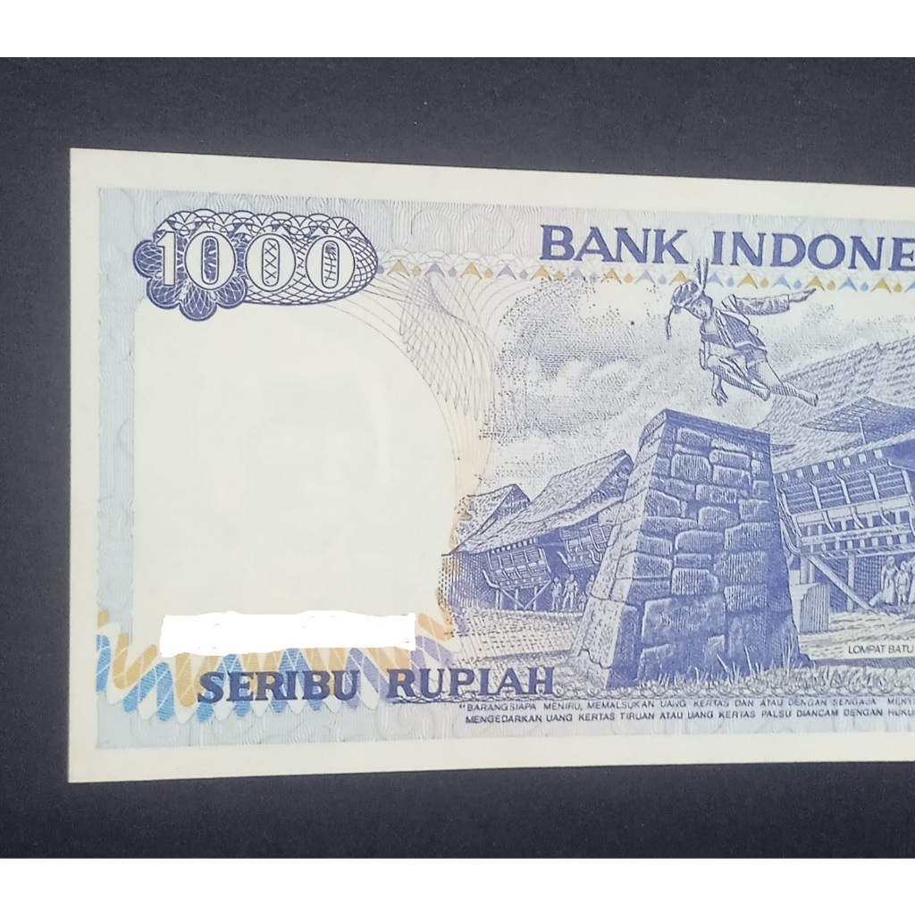Mahar koleksi 1Lembar 1000 Lompat Batu Seri acak + Bonus seri Solid 888888 5K Emisi 2022 UNC