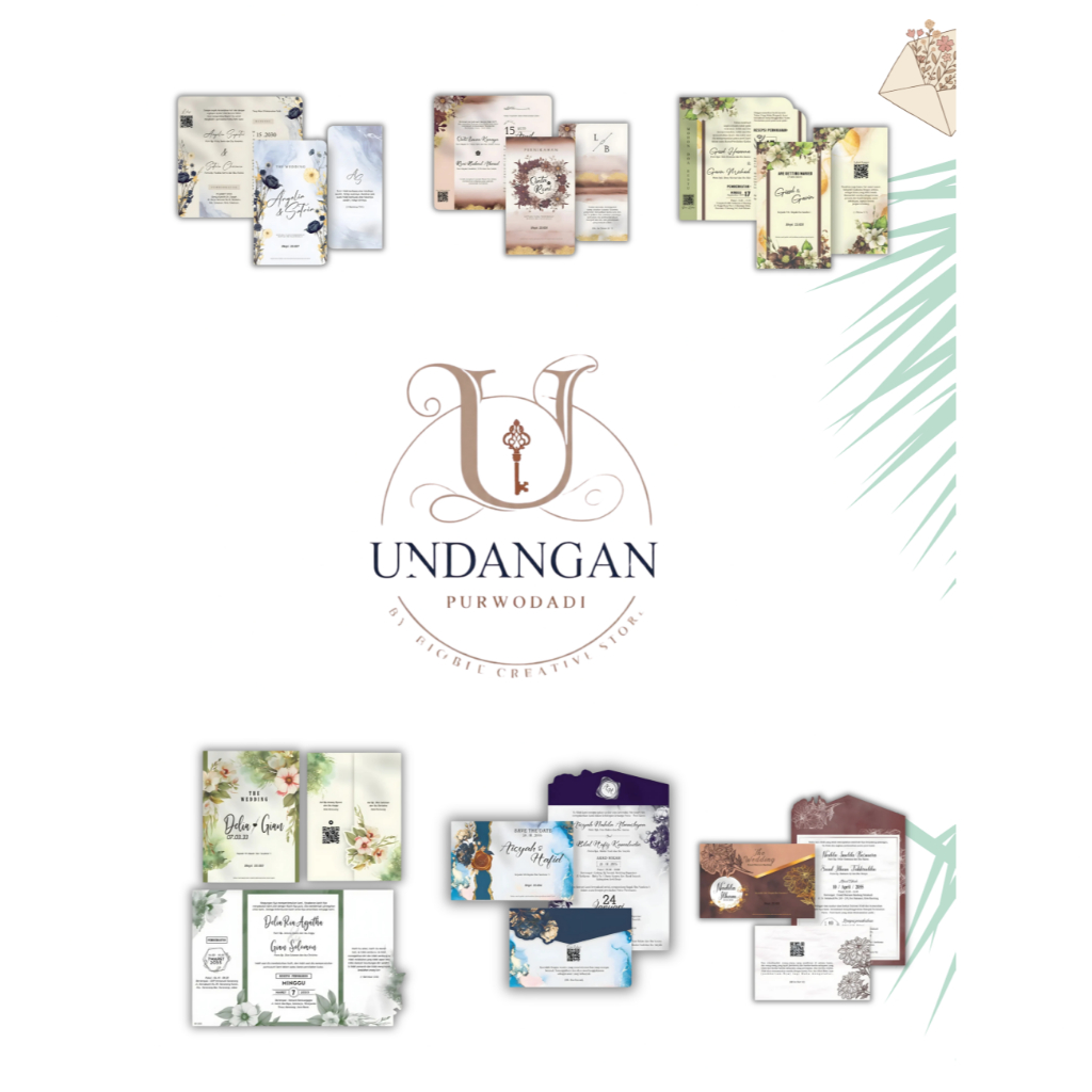 Undangan Nikah Murah / Undangan Pernikahan Mewah / Cetak Undangan Purwodadi Grobogan / Undangan Digi
