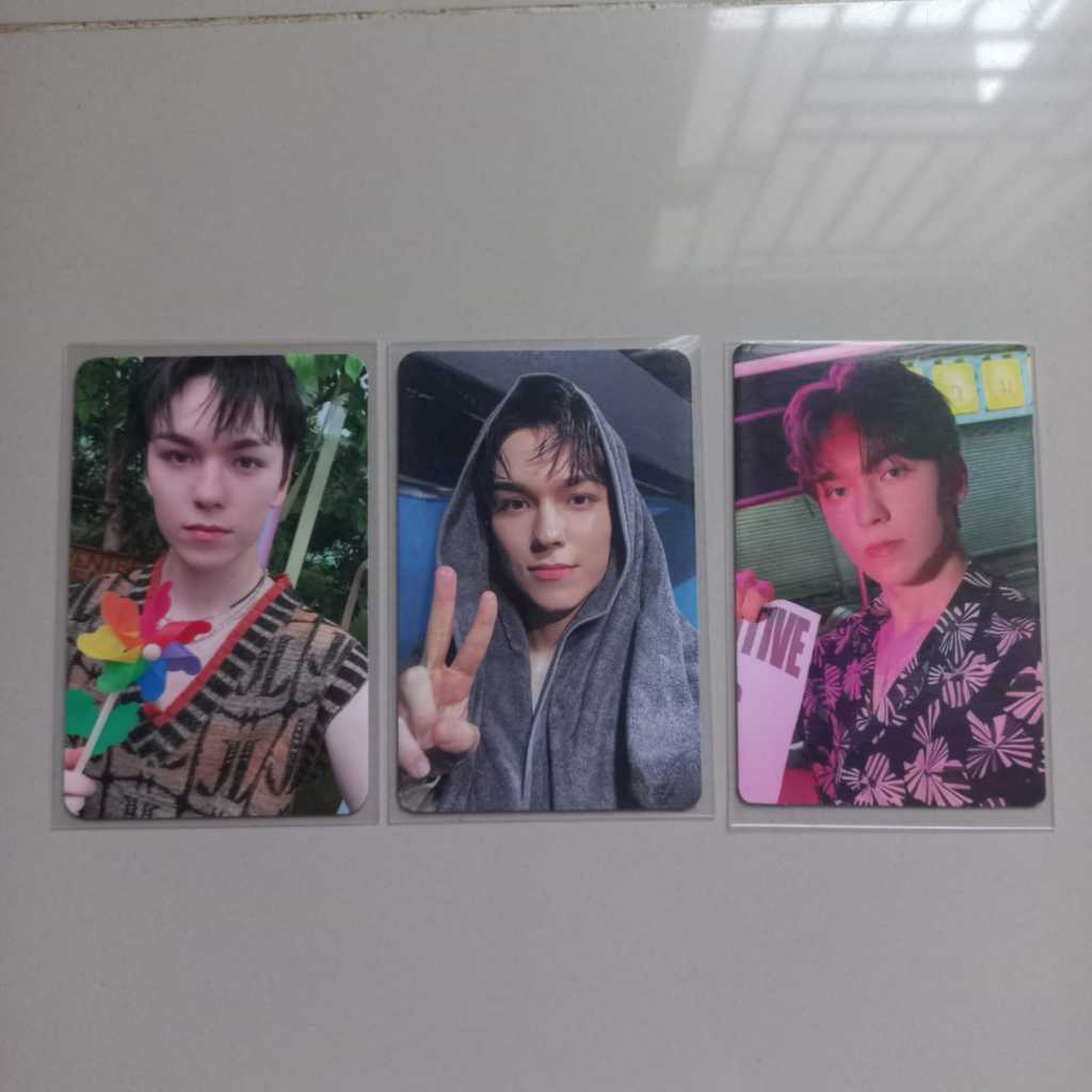 PHOTOCARD VERNON SEVENTEEN OFFICIAL || PC VERNON BROADCAST HEAVEN + HANDUKAN + KIT STF