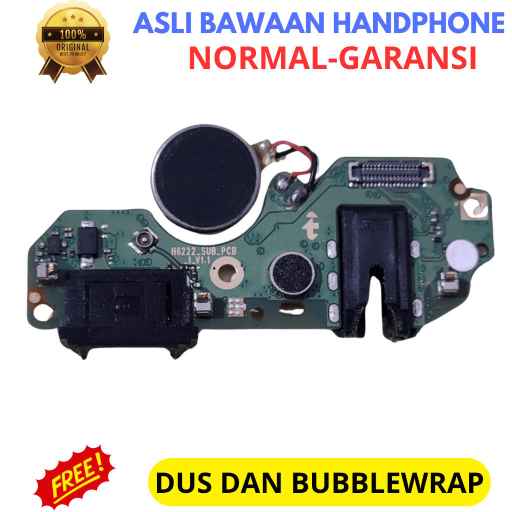 Board papan konektor cas hp Infinix smart 6 HD - asli original copotan cabutan bawaan