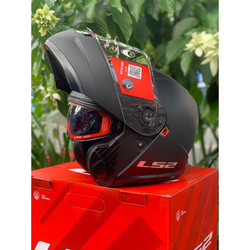 HELM LS2 STROBE II MODULAR MATT BLACK ORIGINAL