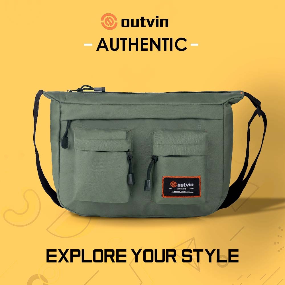 Tas Selempang Pria Sling Bag Slot Notebook 12 Inch Bahan Cordura