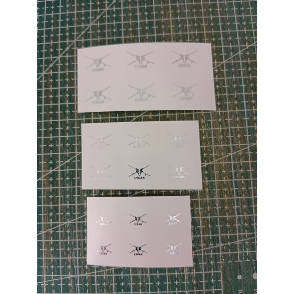 waterslide decal logo lycan 6pcs rebuild joran pancing