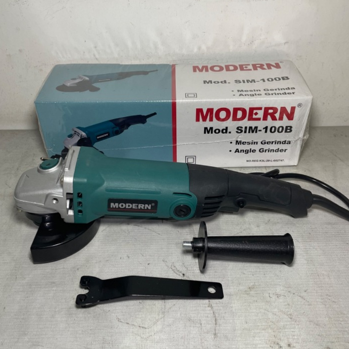 mesin angle gurinda grinder modern sim100b kualitas bagus komplit set / MODERN SIM 100B Mesin Gerind