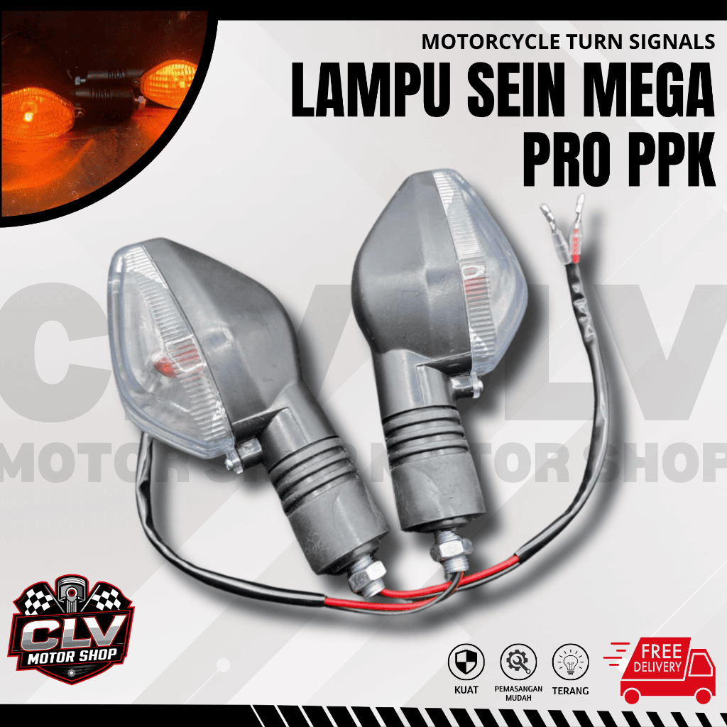Termurah Lampu Sein Honda Megapro New Megapro mono Model Standar Variasi Set Depan dan Belakang kana