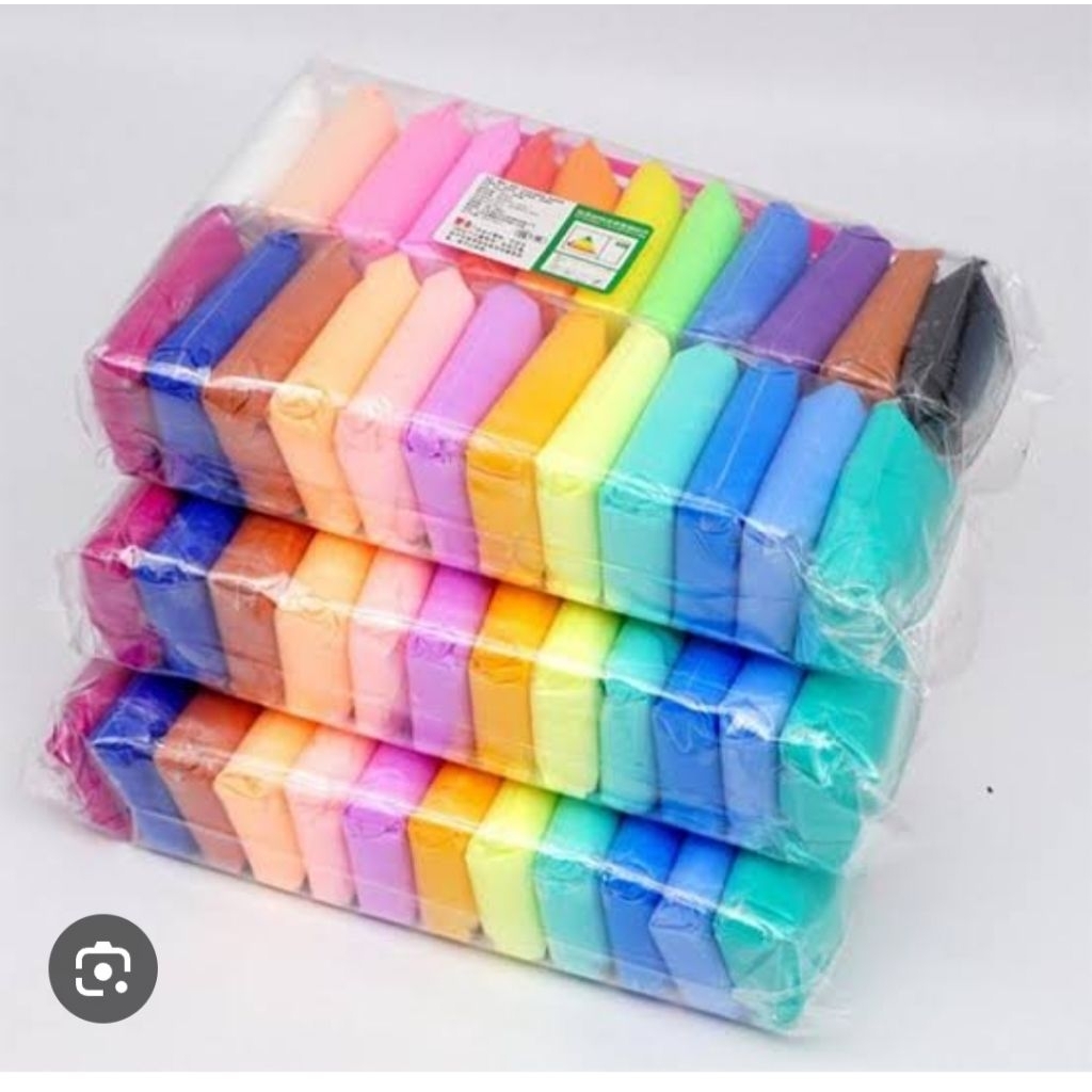 CLAY isi 12 warna clay untuk bermain di sekolah dan rumah bermain anak anak TK SD Paud playgroup nur