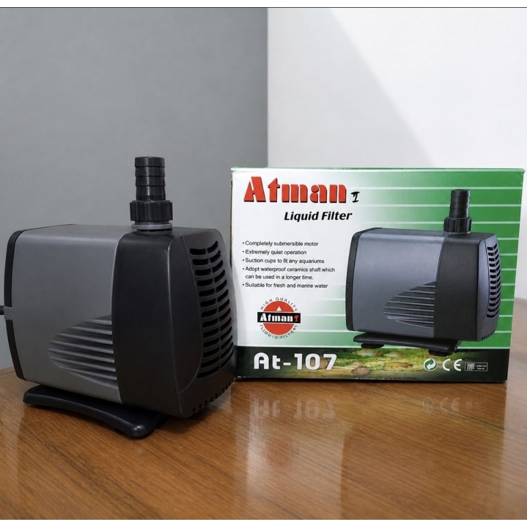 Pompa Air Celup Kolam Ikan / Mesin Filter Filtrasi / ATMAN AT 103 104 105 106 107 / Water Head Subme