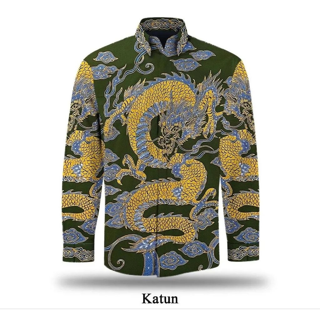 kain batik tulis pria bahan katun batik pria motif naga macan burung cendrawasih. er
